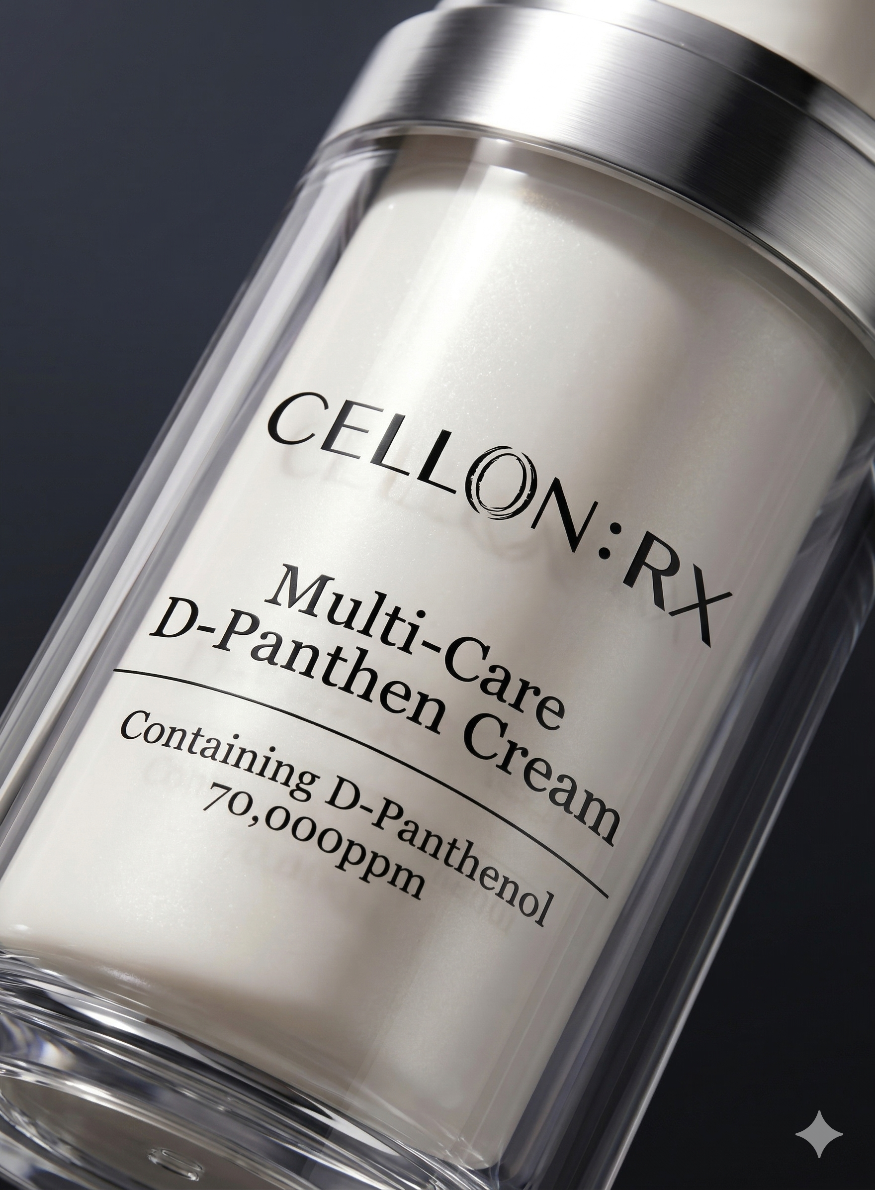 CELLON:RX 라벨 클로즈업 — D-Panthenol 70,000ppm