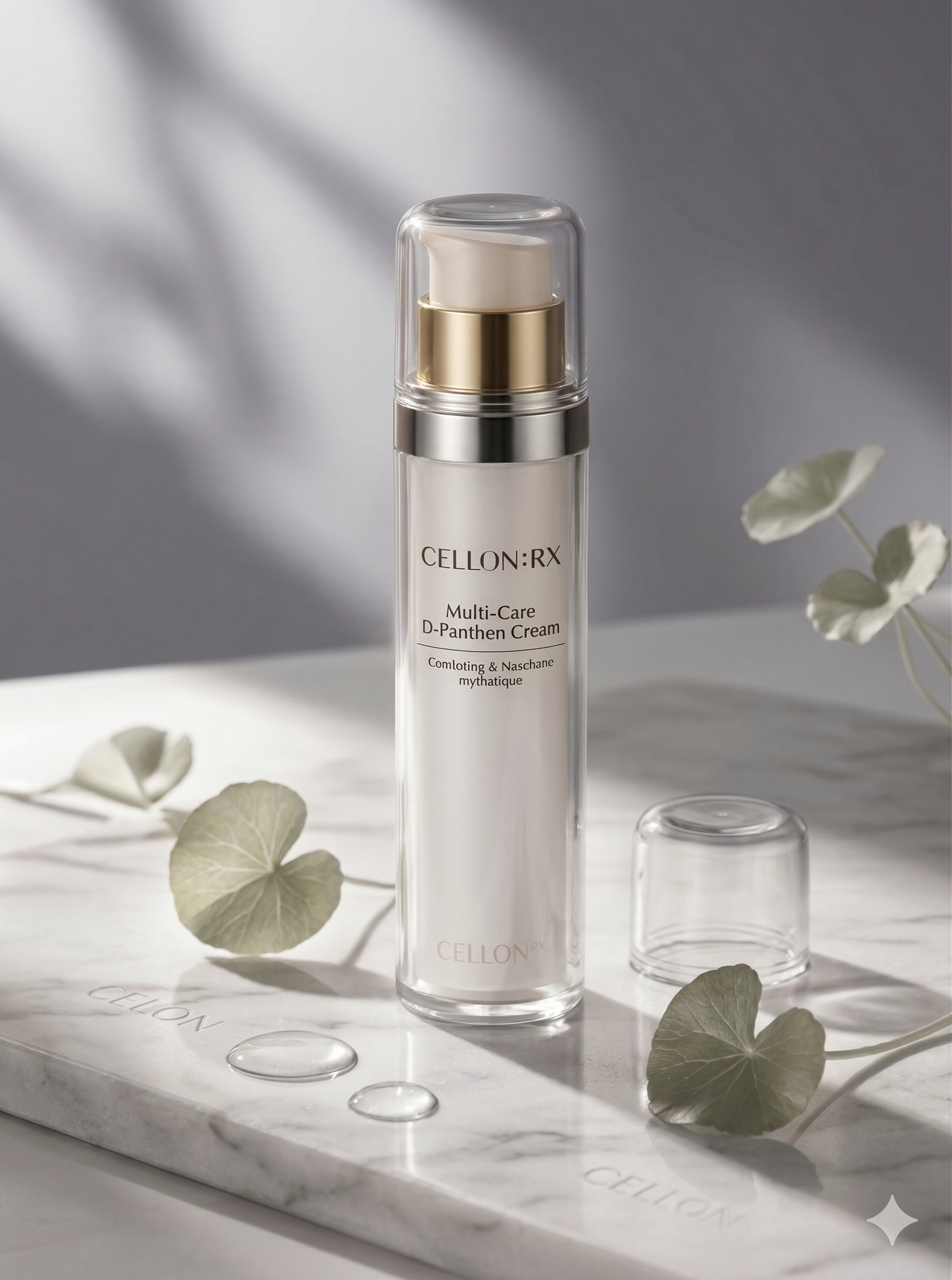 CELLON:RX 제품과 병풀잎